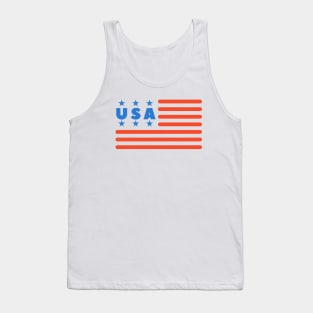 USA Flag 4th July T-Shirt Tank Top